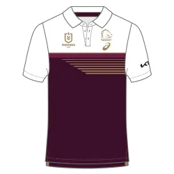 25/26 Brisbane Broncos Maroon with White Yoke and Gold Speed Stripes Premiers 2025 Jersey - product photo US24.99 - 25/26 Brisbane Broncos Maroon with White Yoke and Gold Speed Stripes Premiers 2025 Jersey