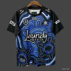 25/26 Canterbury-Bankstown Bulldogs Blue with Indigenous Art Jersey - product photo US24.99 - 25/26 Canterbury-Bankstown Bulldogs Blue with Indigenous Art Jersey