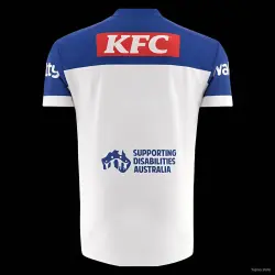 25/26 Canterbury-Bankstown Bulldogs White with Blue Shoulders Away Jersey - product photo US24.99 - 25/26 Canterbury-Bankstown Bulldogs White with Blue Shoulders Away Jersey