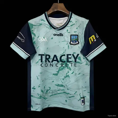 25/26 Fermanagh GAA Mint Green with Navy Trim Away Jersey