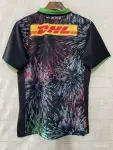 25/26 Arlequins Preto com padrão de fogos de artifício multicolorido Terceira camisola