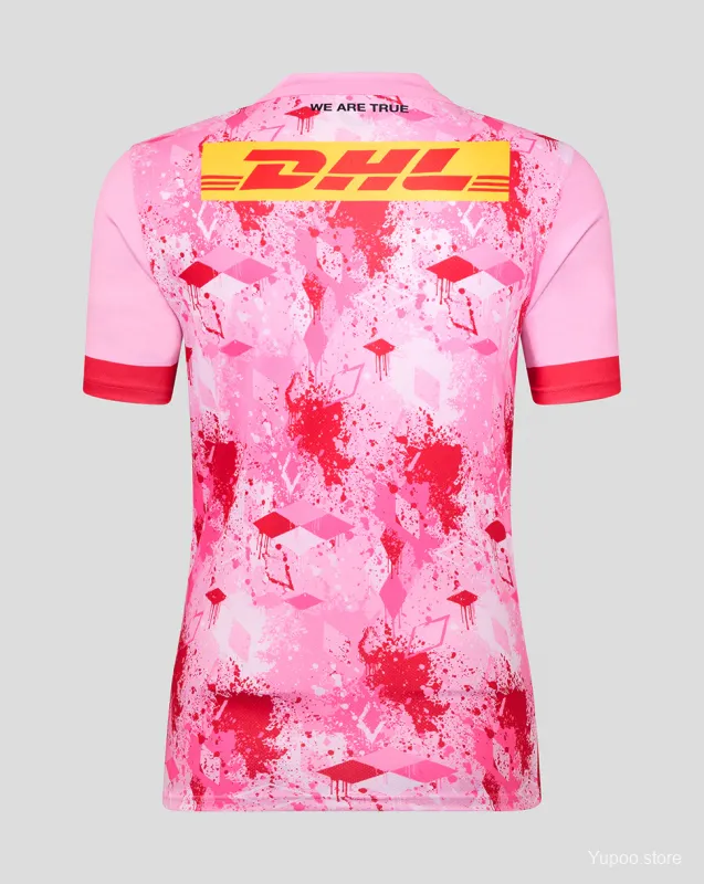 25/26 Camisola com padrão de salpicos de flamingo cor-de-rosa dos Arlequins