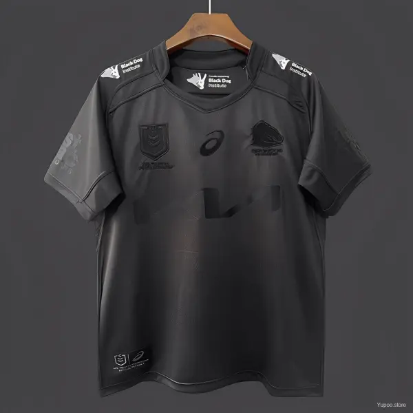 Brisbane Broncos-shirt – A-kwaliteit – Detailweergave