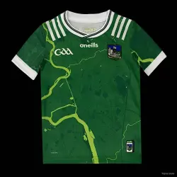 25/26 Kinder-Limerick-GAA-Trikot in Grün mit Flussmuster – Produktfoto 24,99 US-Dollar – 25/26 Kinder-Heimtrikot von Limerick GAA in Grün mit Flusskartenmuster