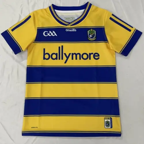 25/26 Kids Roscommon GAA Yellow with Blue Hoops Home Jersey