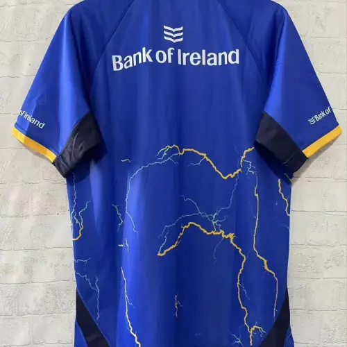 25/26 Leinster Rugby Azul com padrão de mapa de relâmpagos Jersey