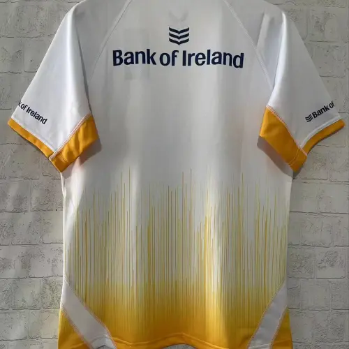 25/26 Camisola Leinster Rugby branca com gradiente amarelo