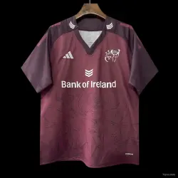 25/26 Munster Burgundy with Celtic Knotwork Pattern Jersey - product photo US24.99 - 25/26 Munster Burgundy with Celtic Knotwork Pattern Jersey