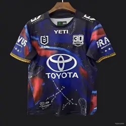 25/26 North Queensland Cowboys Navy with Indigenous Galaxy Design Jersey - product photo US24.99 - 25/26 North Queensland Cowboys Navy with Indigenous Galaxy Design Jersey