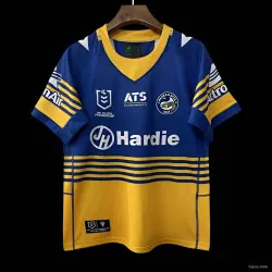 25/26 Parramatta Eels Blue and Gold with Horizontal Stripes Jersey - product photo US24.99 - 25/26 Parramatta Eels Blue and Gold with Horizontal Stripes Jersey