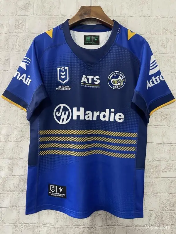 Maglia 25/26 Parramatta Eels blu con strisce oro