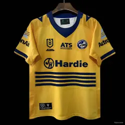 25/26 Parramatta Eels Gold with Navy Stripes Jersey - product photo US24.99 - 25/26 Parramatta Eels Gold with Navy Stripes Jersey