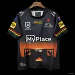 25/26 Penrith Panthers Preto com desenho de comemoração ANZAC Jersey 25/26 Penrith Panthers Black with ANZAC Commemoration Design Jersey