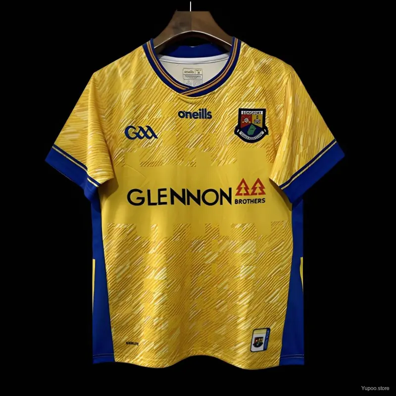 Maglia da trasferta gialla e blu del Roscommon GAA 25/26