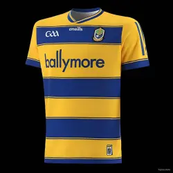 25/26 Roscommon GAA Yellow with Blue Hoops Home Jersey - product photo US24.99 - 25/26 Roscommon GAA Yellow with Blue Hoops Home Jersey