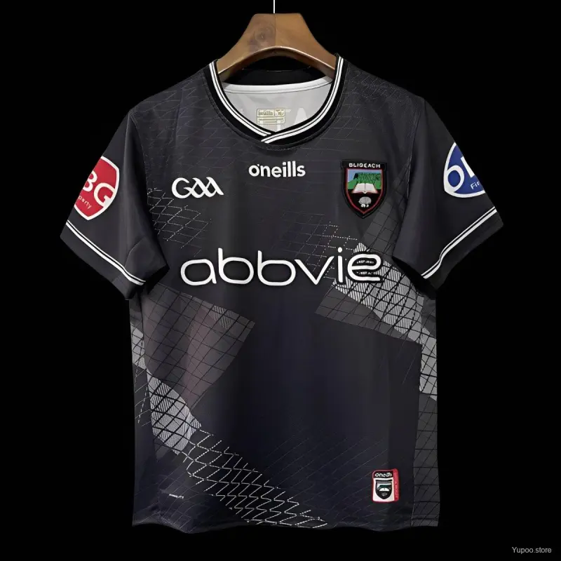 25/26 Sligo GAA Black with Geometric Pattern Jersey
