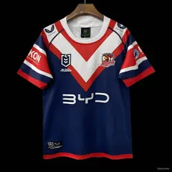 25/26 Sydney Roosters Navy with Red and White Chevron Jersey - product photo US24.99 - 25/26 Sydney Roosters Navy with Red and White Chevron Jersey