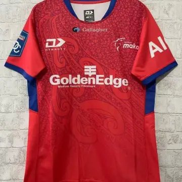 25/26 Tasman Mako Rood met Maori Stampatroon Jersey