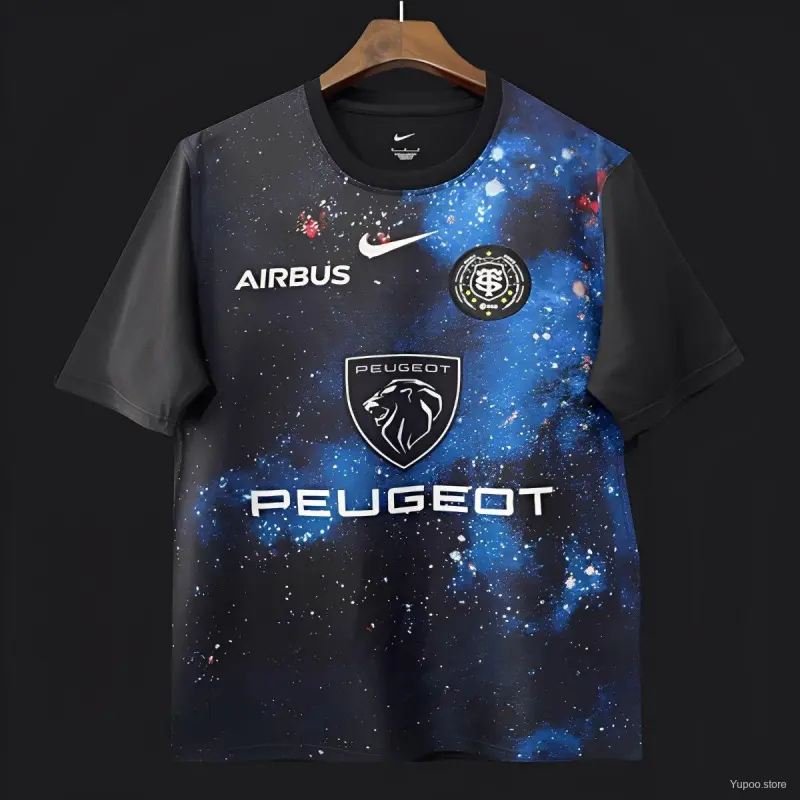25/26 Stade Toulouse Black with Blue Galaxy Nebula Jersey