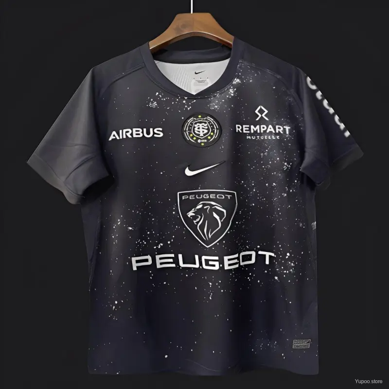 25/26 Stade Toulouse Black with Galaxy Splatter Jersey