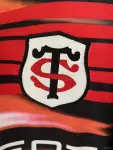 25/26 Stade Toulouse Rugby Black with Red Lightning Stripes Jersey