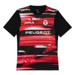25/26 Stade Toulouse Rugby Black with Red Lightning Stripes Jersey