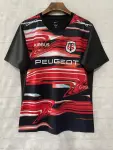 25/26 Stade Toulouse Rugby Black with Red Lightning Stripes Jersey