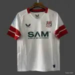 25/26 Ulster Rugby Trikot weiß mit roten Streifen 25/26 Ulster Rugby – Weißes Trikot mit rotem Streifen