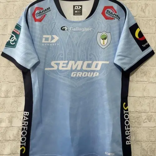 25/26 Worcester Warriors Maillot bleu ciel avec motif floral