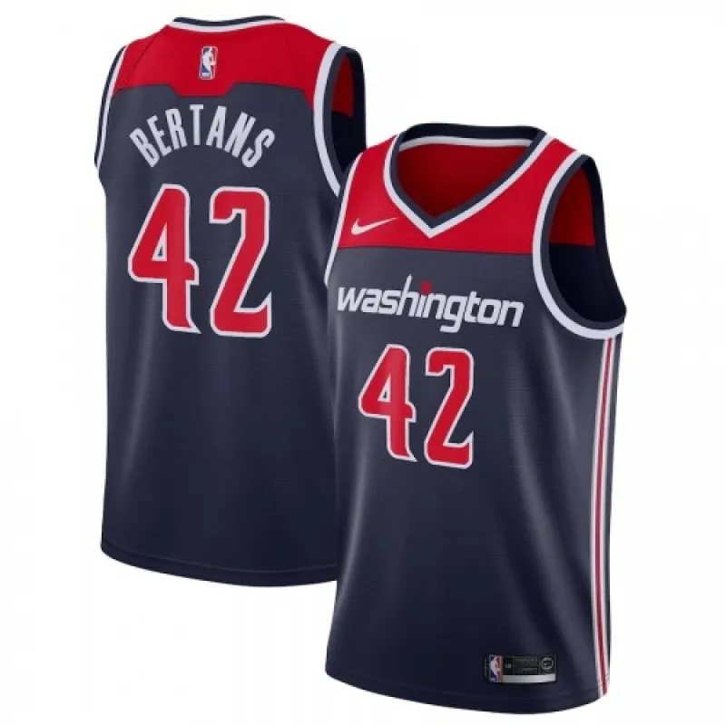 Men’s Washington Wizards Davis Bertans #42 Nike Navy Swingman Jersey – Statement Edition