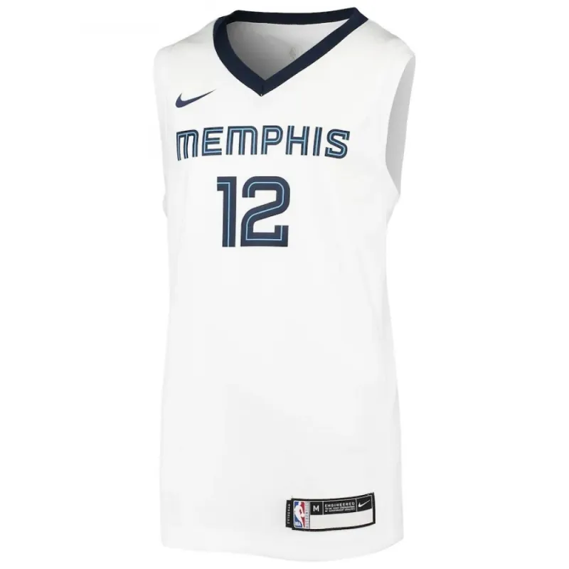 Maglia Swingman da uomo dei Memphis Grizzlies di Ja Morant, bianca, stagione 2020/21 – Edizione Association