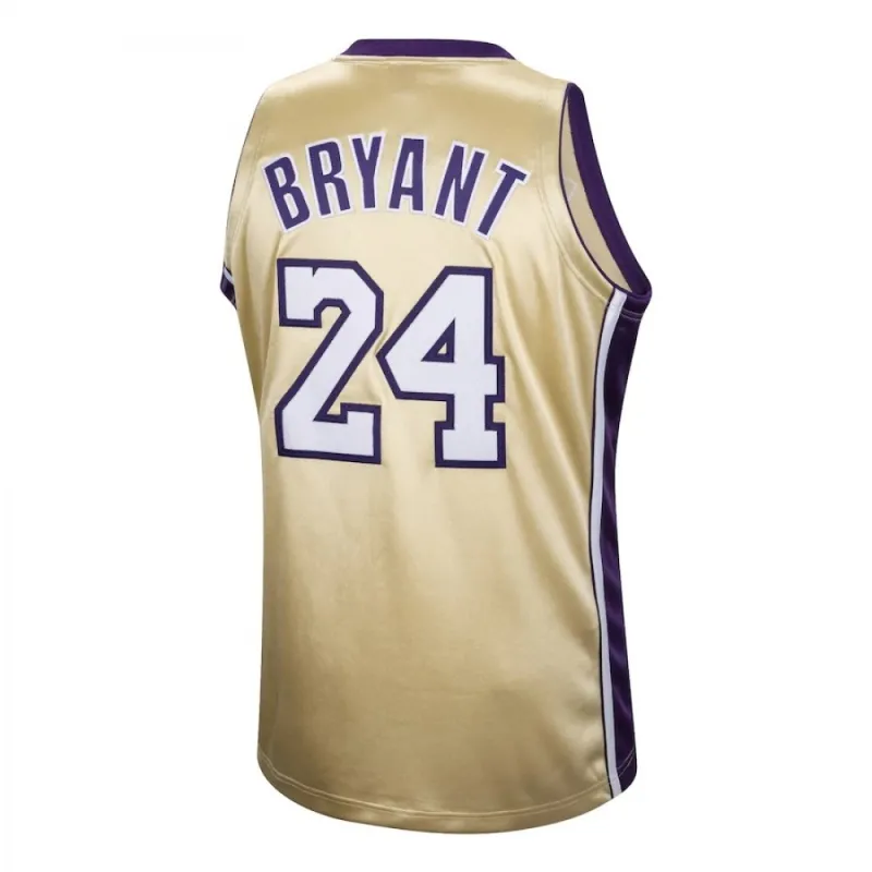 Men’s Los Angeles Lakers Kobe Bryant #24 Throwback Gold Hall of Fame Class of 2020 Jersey
