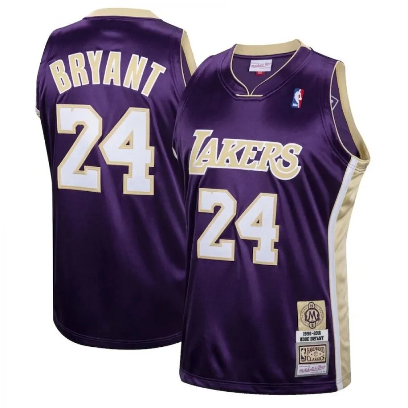 Men’s Los Angeles Lakers Kobe Bryant #24 Throwback Purple Hall of Fame Class of 2020 Jersey
