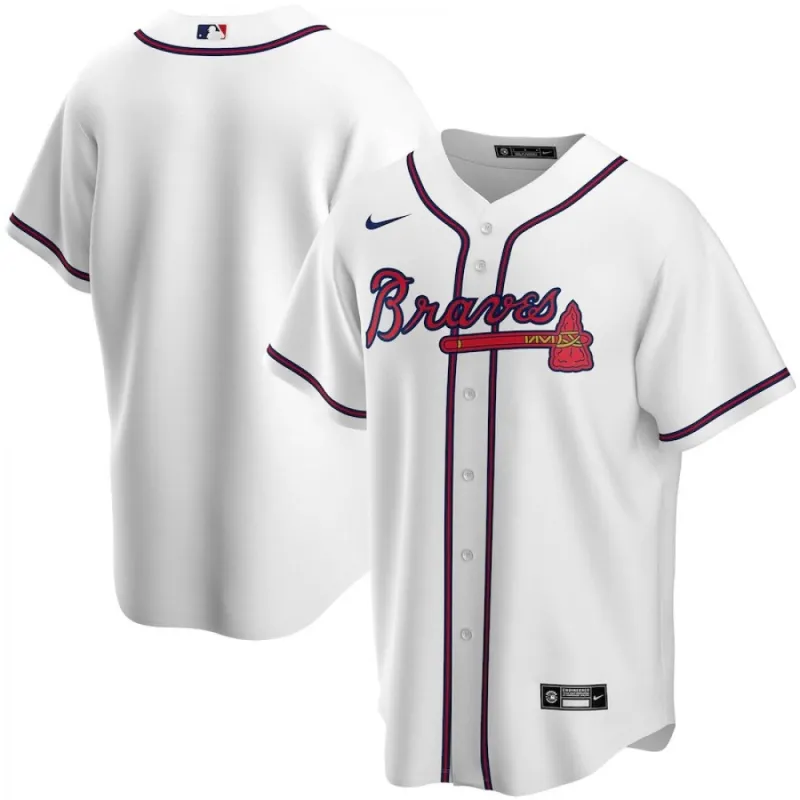 Men’s Atlanta Braves Nike White Home Team Jersey