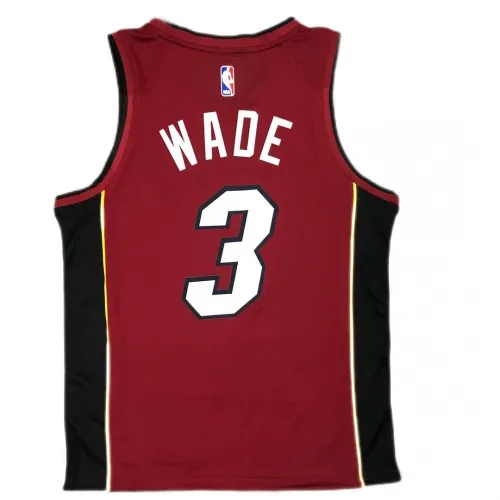 Men’s Miami Heat Dwyane Wade #3 Jordan Red 20/21 Swingman Player Jersey – Statement Edition