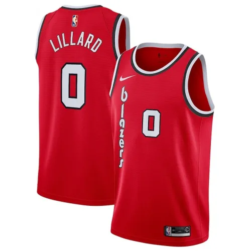 Männer Portland Trail Blazers Damian Lillard #0 rot Swingman Jersey - Classic Edition