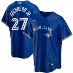 Camisola masculina dos Toronto Blue Jays GUERRERO JR. #27 Camisola Nike Royal Alternate 2020 Toronto Blue Jays GUERRERO JR. #27 Nike Royal Alternate 2020 Jersey