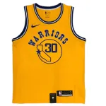 Men’s Golden State Warriors Stephen Curry #30 Nike Yellow Hardwood Classic Swingman Jersey