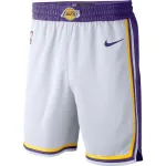 Men’s Los Angeles Lakers Nike White 2019/20 Swingman Short – Association Edition