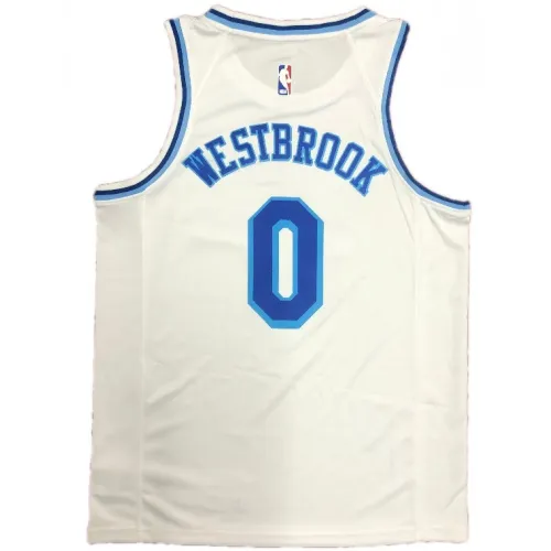 Men’s Los Angeles Lakers Russell Westbrook #0 Nike White Swingman NBA Jersey – Classic Edition