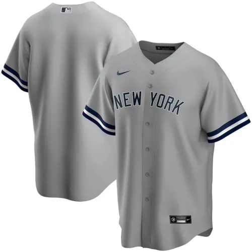Camiseta Nike Road 2020 Gris de los New York Yankees, Hombre