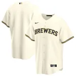 Men's Milwaukee Brewers Nike Cream Home 2020 Jersey Men’s Milwaukee Brewers Nike Cream Home 2020 Jersey