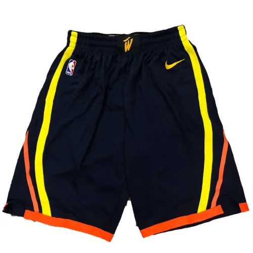 Nike Swingman City Edition Shorts für Herren der Golden State Warriors in Schwarz