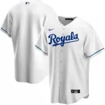 Camiseta blanca de local de los Kansas City Royals de Nike para hombre, temporada 2020. Men's Kansas City Royals Nike White Home 2020 Jersey