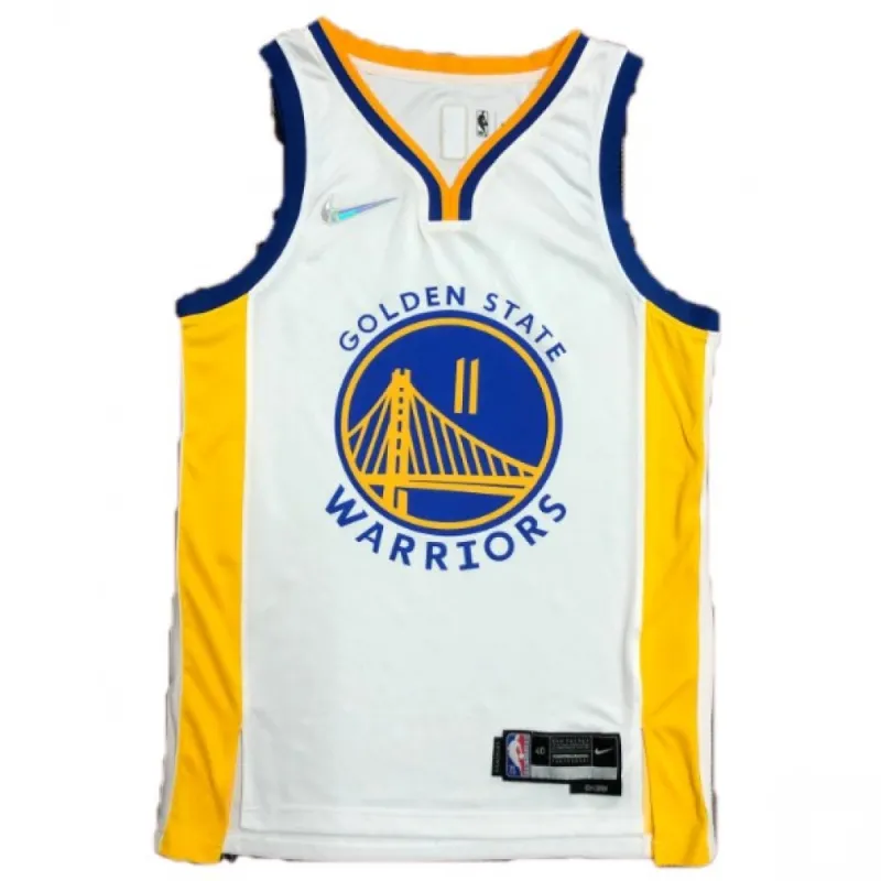 Men’s Golden State Warriors Klay Thompson #11 Nike White 2021/22 Swingman Jersey – Association Edition