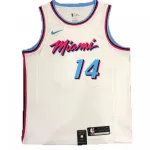 Camisola Swingman 19-20 branca dos Miami Heat Tyler Herro #14 - City Edition Men’s Miami Heat Tyler Herro #14 White 19-20 Swingman Jersey – City Edition