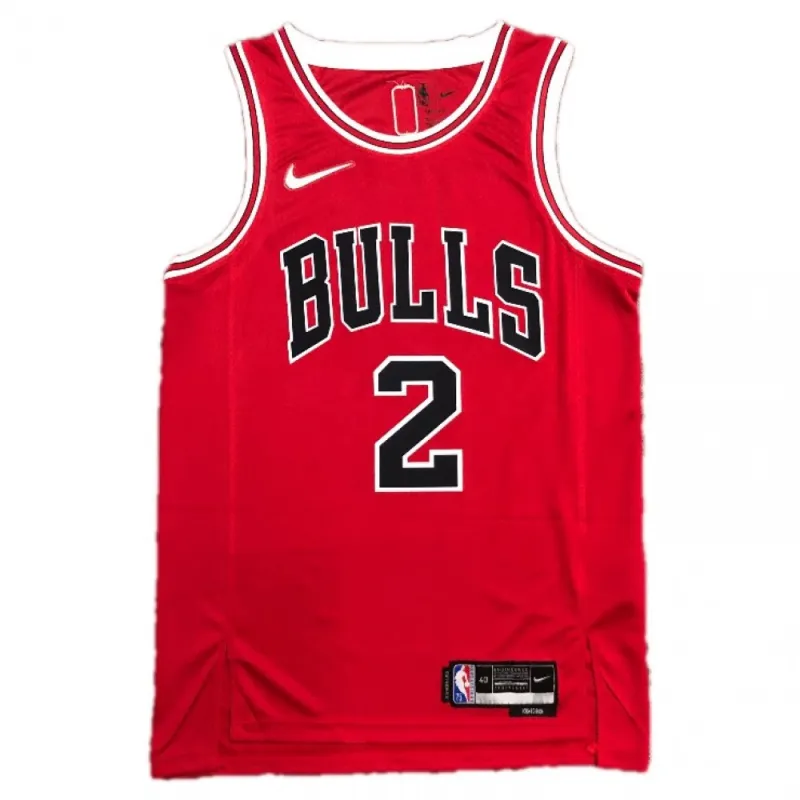 Men’s Chicago Bulls Lonzo Ball #2 Nike Red 2021 Swingman NBA Jersey – Icon Edition