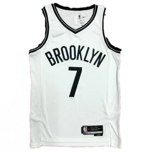 Brooklyn Nets Herren-Trikot „Kevin Durant #7“ von Nike, weiß, 2021, Swingman-NBA-Trikot – Icon Edition