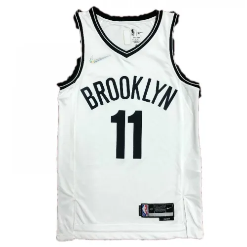 Maglia NBA Swingman da uomo dei Brooklyn Nets, Kyrie Irving #11 Nike bianca 2021 - Icon Edition