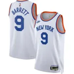 Men’s New York Knicks RJ Barrett #9 White 2021/22 Swingman Jersey – Classic Edition